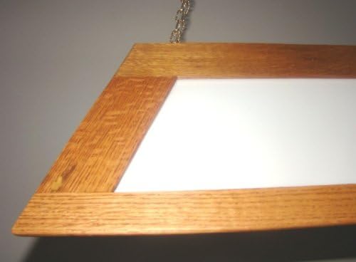 Antique Natural Oak Billiards Pool Table Light