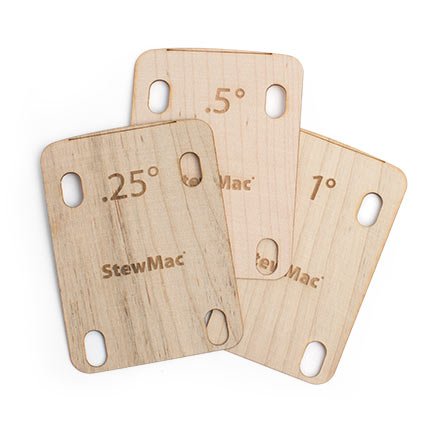 Stewmac Shaped Neck Shims for Guitar ３種１セット（ネック・シム ギター用） [並行輸入品]
