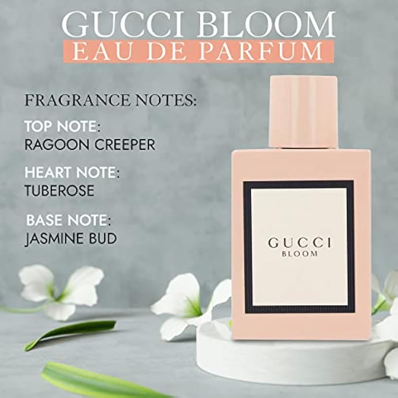 Gucci Bloom Eau De Parfum and Scented Lotion Gift Set Perfume for Women 1.6 oz and Perfumed Lotion for Women 1.6 oz 0.08 Fl Oz (Pack of 2) 상세이미지 4