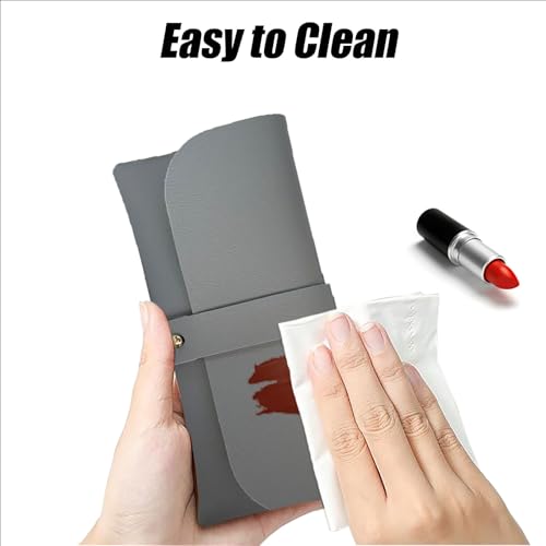 Image of Glasses storage bag Travel sunglasses myopia glasses storage bag Fashion leather storage bag