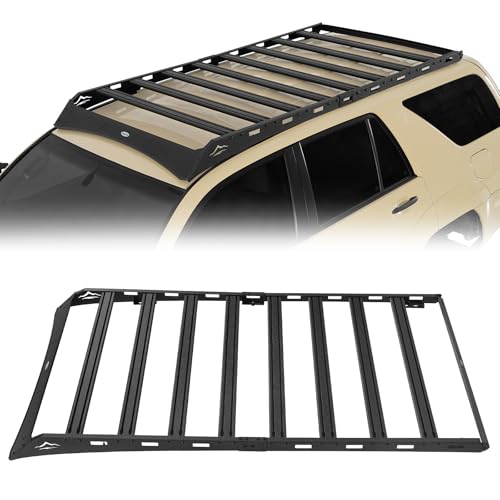 Hooke Road 03-09 4Runner Full-Length Roof Rack Aluminum Cross Bars for 2003-2009 Toyota 4Runner 4th Gen Overland Rooftop Cargo Basket Luggage Carrier Rails
