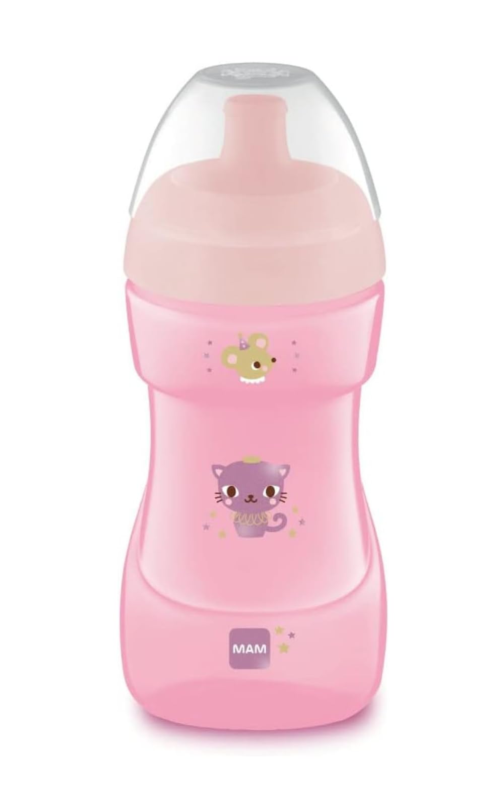 MAM Sports Cup with Spout Spout, 12+ Months, 330 ml, Pink
