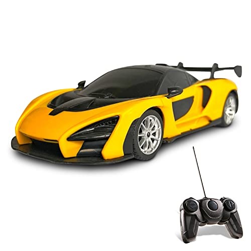 Mondo Motors, MC Laren Senna, Modelo a Escala 1:24, hasta 8 km/h de Velocidad, Coche de Juguete para Niños 63644