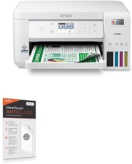 BoxWave Screen Protector Compatible With Epson EcoTank ET-3830 - ClearTouch Anti-Glare (2-Pack), Anti-Fingerprint Matte Film Skin