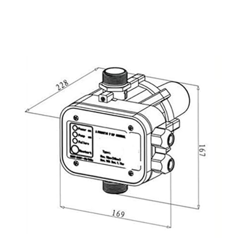 Pressostat automatique bleu résout les baisses de pression d'eau du réseau