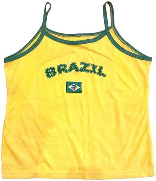 Vintage Graphic Baby Tees for Women Brazil Shirt Y2k Tops Mexico Crop Top Jersey 2000s Summer Going Out Tops - Image 4
