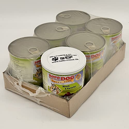 30 Dosen à 800 gr. RopoDog Adult Sensi Plus Hirsch Kartoffel
