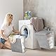 Wäschekorb Faltbar Wandmontage,Kaluofan 2 Stk Wäschekorb mit Deckel,Laundry Baskets mit Griff, Zusammenklappbare Aufbewahrung für Wäschekorb Schmal Mit Haken, Platzsparende Mehrzweckbehälter