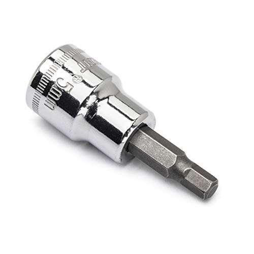 Image of Crescent 3 /8 inch Drive Hex Bit Metric Socket 5mm - CHBS8N (Pack of 2)