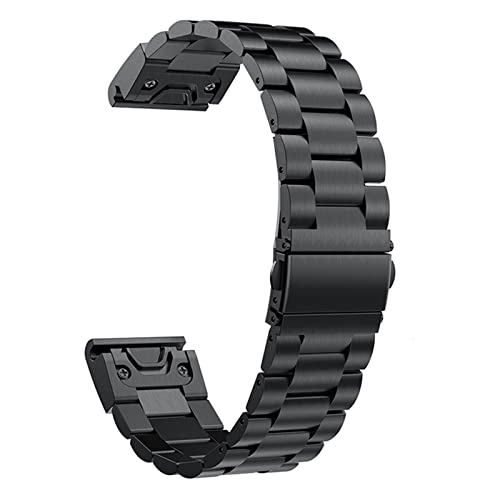Bracelet montre Garmin Fenix 6X Pro 26mm acier libération rapide