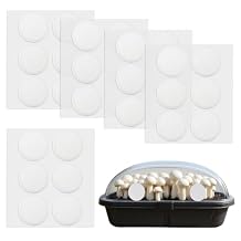 Monotub Adhesive Filter Disks, 2.5" Monotub Filter Discs for Mushroom Growing Supplies 3MM Thick Synthetic Filter Paper Stickers Replacement Mushroom Box Filter Pads for Mono Tub - 30 PCS