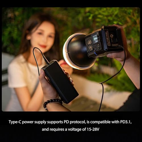 Image of Gugxiom YN150 Ultra Bi Mini Size LED Video Light, 150W 2700K-6500K Mini Bowens Mount COB LED Light, 11 Photography Continuous Lighting with APP Control (US Plug)