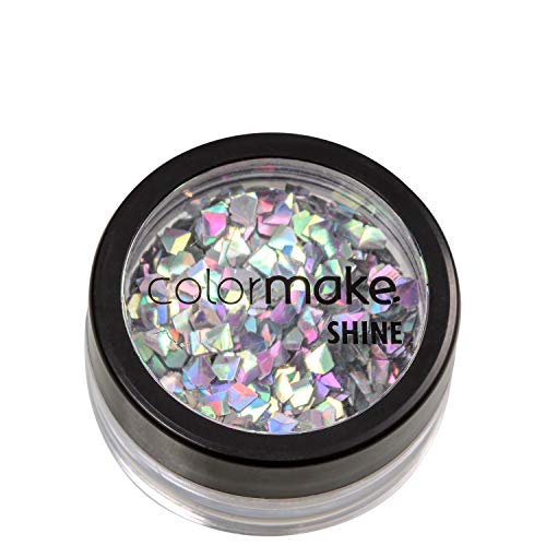 Glitter Shine Diamante 3D Prata Holografico 2G, Colormake