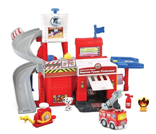 VTech – Parque de bomberos interactivo de la colección de oches tut tut bólidos..