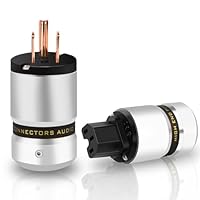 Amazon | Monosaudio オーディオ用電源プラグ 純銅 3ピン 電源コネクタ