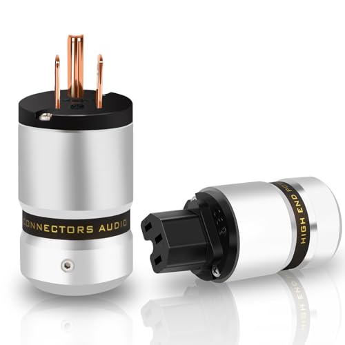 Amazon | Monosaudio オーディオ用電源プラグ 純銅 3ピン 電源コネクタ