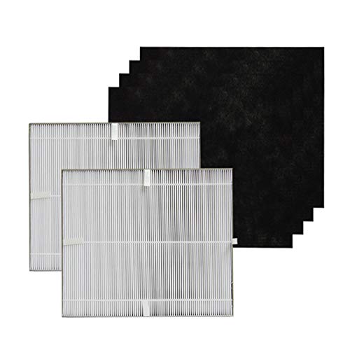PUREBURG MD1-0022 MD1-0023 Replacement Filter Compatible with Vornado AC300 AC350 AC500 AC550 PCO200 PCO300 PCO500 PCO375DC PCO575DC Air Purifiers 2-Pack H13 HEPA
