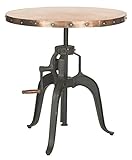 SAFAVIEH Home Collection Nesta Black + Copper Crank Table