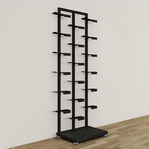 Espositore Girevole QWORK A 7 Livelli Con Ruote: In Metallo Per Cappelli, Gioielli, Calzini E Sciarpe, Regolabile E Pieghevole