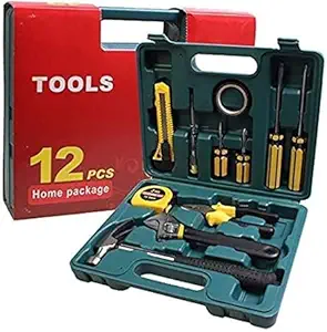 Mechanic Repair Screwdriver Wrench Combo Tool Kit Gift Tool Set Car Mounted Household Hardware Tools Handle Toolkit Set Emergency Wrench Tools on Board hand tools set (12 in 1 Tool Kit)