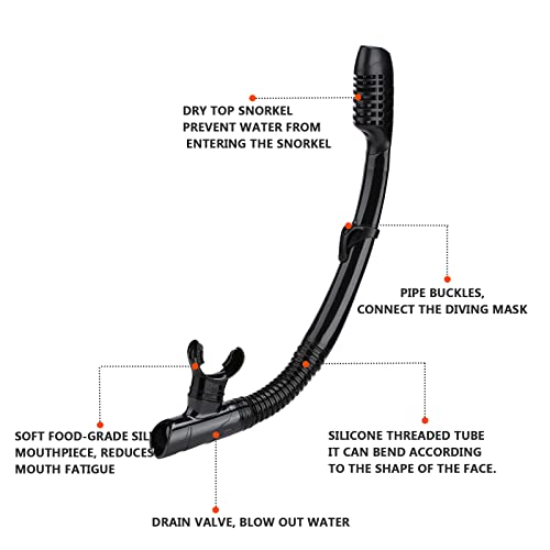 image for DIPUKI Snorkeling Gear for Adults Snorkel mask Set Scuba Diving mask D