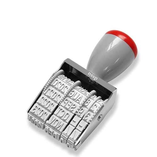 Image of Stamp(Without Pad /Manual /Rolling Bands) ((Pack of-5), Number Stamp + Dater Stamp)