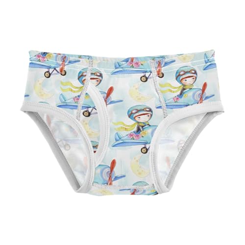 ODAWA Cute Aviator Soft Underwear Briefs Tagless 2T Underwear