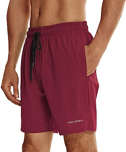 Image of HODOSPORTS Mens Swim Trunks 7 inch Quick-Dry Swim Shorts with Mesh Lining and Pockets