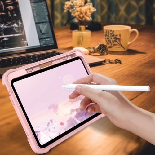 Coque iPad Air 5 et Pro 11 rose doré rigide antichoc - 2