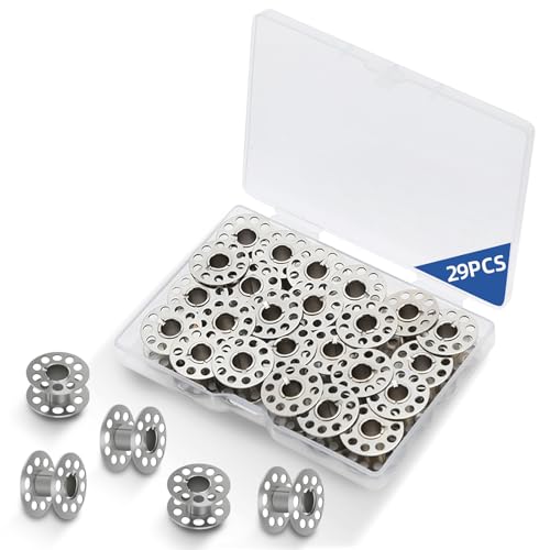 29 Pcs Metal Bobbins for Sewing Machine
