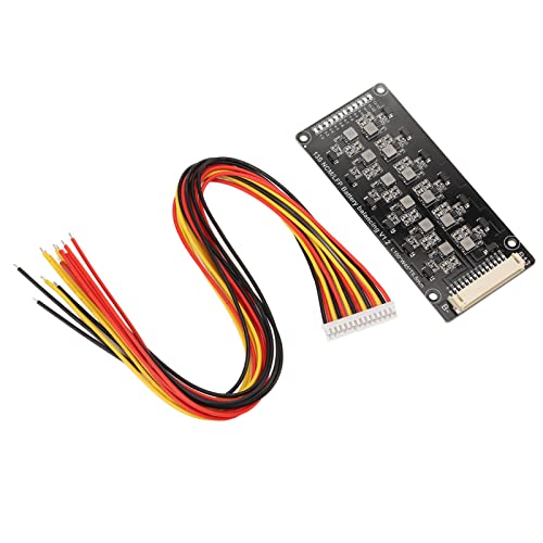 Kadimendium Battery Active Equalizer 13S 1.2A Inductive Active Equalizer Balancer High Precise Battery Energy Transfer Board Lithium Battery Balance Module for Battery System Solar Power System