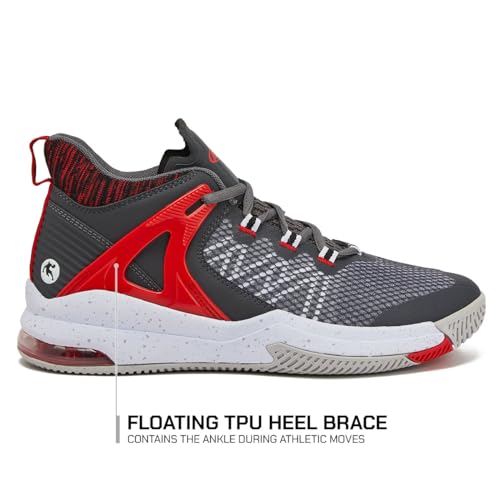 AND1 Turnaround Men’s Basketball Shoes, Indoor or Outdoor Basketball Sneakers for Men, Street or Court, Sizes 7-162