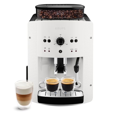 Produktfoto von KRUPS Arabica Picto Kaffeevollautomat, kompaktes Design, einfache Bedienung, intuitiv einstellbarer Drehregler,…