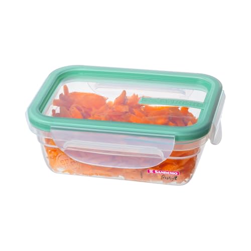 Sanremo - Pote Plástico Hermético de 330 ml e Tampa com Travas, Linha Freshy