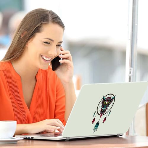 Image of Galaxsia Owl Art Full Body Vinyl Laptop Skin /Sticker /Cover Upto 15.6 Inches Laptops Laminated-Removable-HD Quality Compatible for Hp-Dell-Sony-Lenovo-Asus etc.(15x10 Inches)