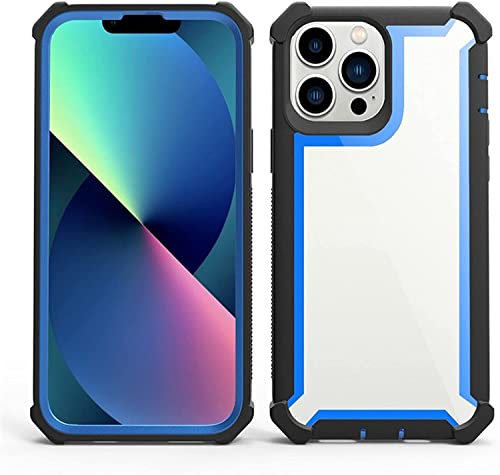 Coque iPhone 14 Pro Max et Pro antichoc intégrale 360 en silicone bleu
