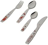Mesa Zwilling Princess Emilie - Juego cubertería Infantil 4 Piezas con Esmalte, en Acero Inoxidable 18/10