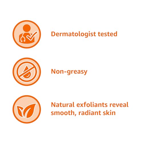 Image of Amazon Essentials Exfoliating Apricot Face Scrub, Facial Cleanser, 6 Fluid Ounce