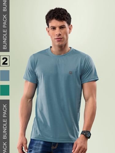 Image of Lux Nitro Pack of 2 Men's Round Neck Tshirt