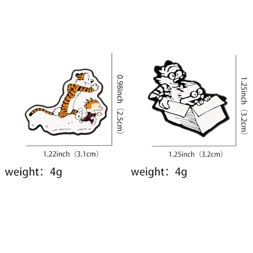 Image of Cute Enamel Pins Cartoon Lapel Pin Brooch Badge for Backpack Jackets Funny Tiger Pins for Gift Anime Enamel Pin for Clothing Hat Decoration