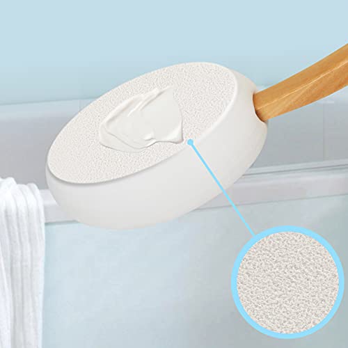 Lotion Applicators For Your Back,17 Inch, Easy Reach Washable, Back Self Tanner Applicator Includes 1 Applicator Handle, (2 Pads) #TOP4