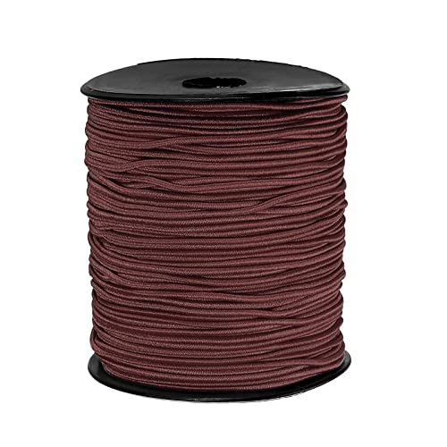 sourcing map Elastique Corde Extensible Corde 1.5mm 109 Yards Foncé Marron pour Artisanats, Bijoux Création, Bracelets, Colliers, Perlage