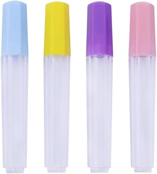 4Pcs Clear Plastic Embroidery Felting Sewing Container Pin Needle Storage Tubes Bottle Holder Knitting Needle for Case Box Needle Storage Tubes,Sewing Needle Case,Needle Organizer,Needle Storage