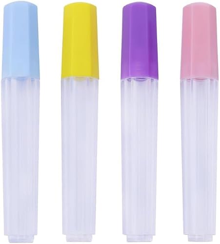 4Pcs Clear Plastic Embroidery Felting Sewing Container Pin Needle Storage Tubes Bottle Holder Knitting Needle for Case Box Needle Storage Tubes,Sewing Needle Case，Needle Organizer,Needle Storage