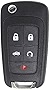 Keyless2Go Replacement for New Keyless Remote 5 Button Flip Car Key Fob Select Impala Malibu Cruze Equinox and Other Vehicles That Use FCC OHT01060512