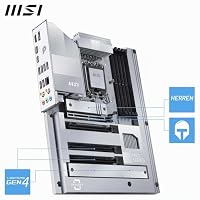 MSI PRO Z890-S WiFi PZ Mainboard, Back-Connect ATX – Unterstützt Intel Core Ultra Prozessoren (Series 2), LGA 1851 – DDR5 Memory Boost (8600+ MT/s OC), PCIe 5.0 x16, M.2 Gen5, Wi-Fi 7, 2,5G LAN – Ansicht 5