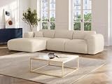 Vente-unique-Sofá rinconera Grande de Pana Beige POGNI de Maison Céphy
