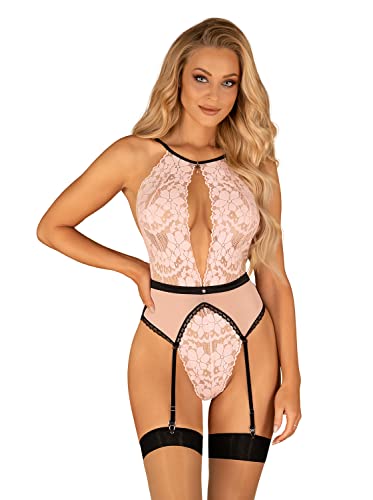 Obsessive Lilines en peluche Transparent S/M lingerie confortable et sensuelle