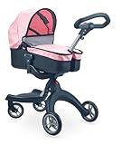 Carrito de Muñecas con Capota – Rosa y Negro
