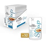 sopa alemana de papa y salchicha Peso: 32 x 40 g Purina Gourmet Crystal Soup Gato Delicado Bordado, 32 Sobres de 40 g Cada una, Paquete de 32 x 40 g